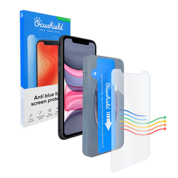 Anti Blue Light Tempered Glass for iPhone 12 Regular - Image 3