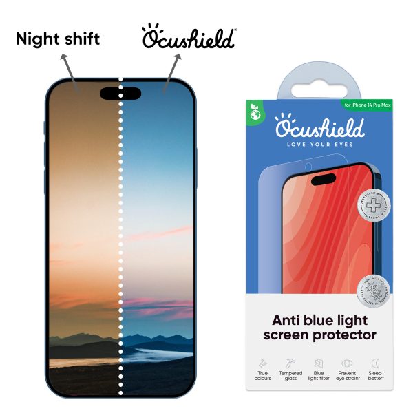 Anti Blue Light Tempered Glass for iPhone 14 Pro Max