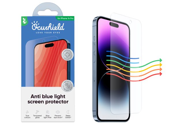 Anti Blue Light Tempered Glass for iPhone 14 Pro - Image 3