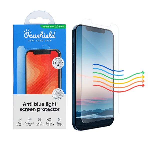 Anti Blue Light Tempered Glass for iPhone 12 Regular - Image 2