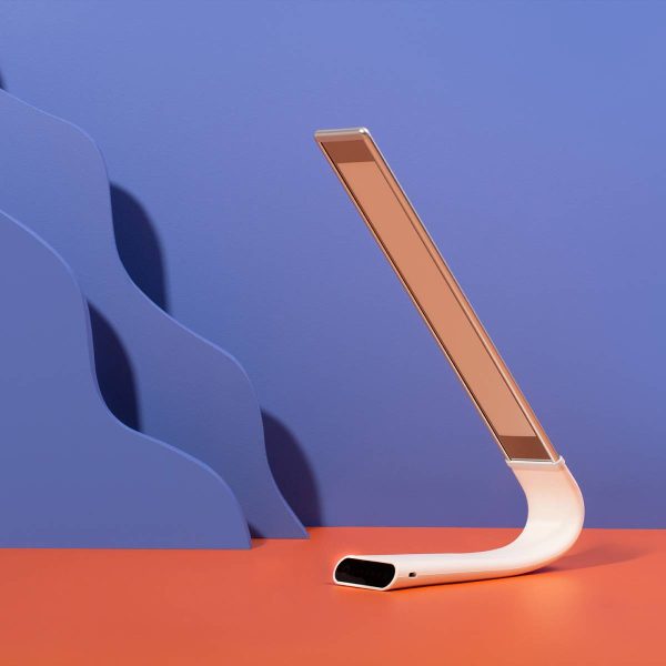 Low Blue Light Oculamp Gold - Eye Safe Three Function Desk Lamp - Image 3